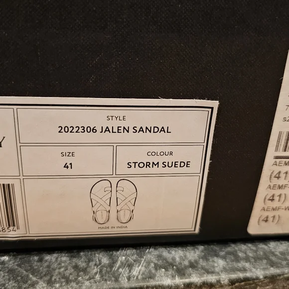 AEMERY Jalen Sandals size 41, Storm Suede, unworn - Picture 3 of 6